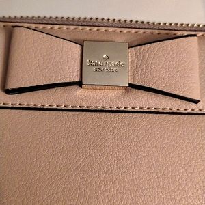 kate spade Blush Bow-Accent Leather Wallet